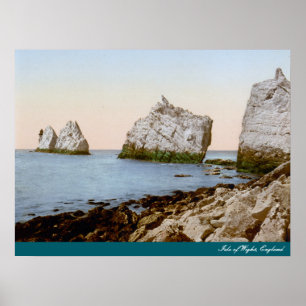 Póster Isla de Wight, Inglaterra (1900)