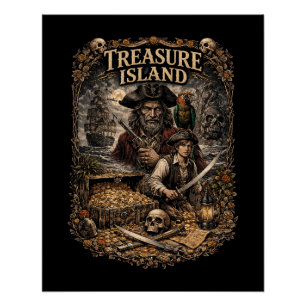 Póster Isla del Tesoro
