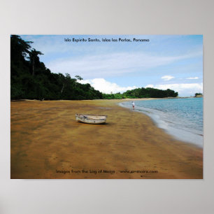 Póster Isla Espiritu Santo, las Perlas, Panamá de Islas