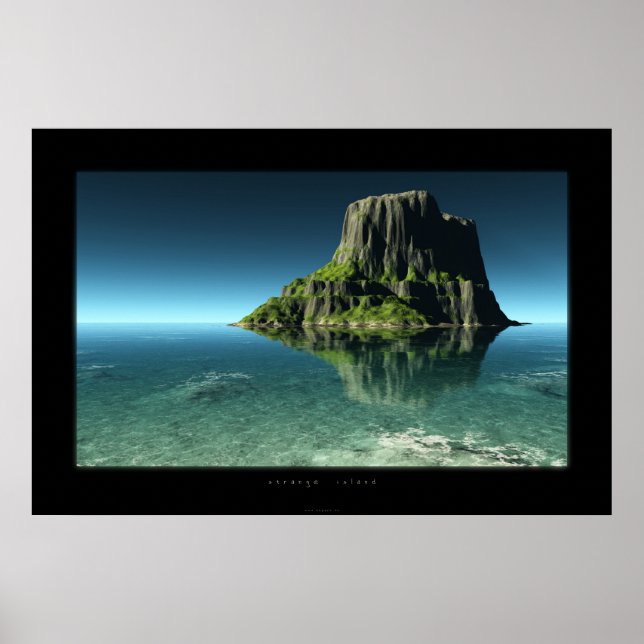 Póster isla extraña (Frente)