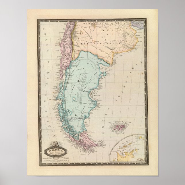 Póster Isla Falkland (Frente)