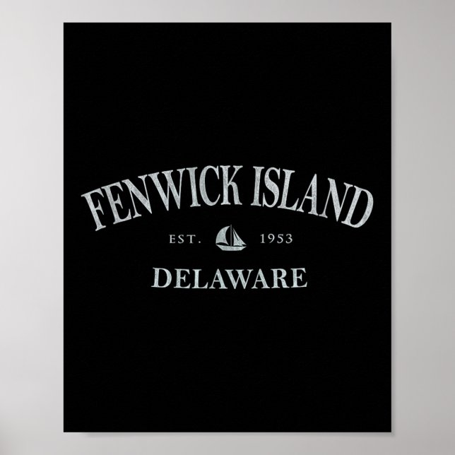 Póster Isla Fenwick Delaware _ Isla Fenwick De Sailbo (Frente)