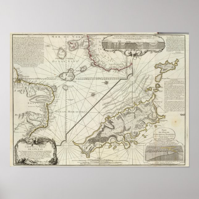 Póster Isla Fernand de Noronha (Frente)