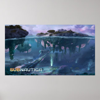 Póster Isla flotante Subnautica