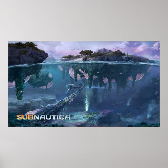 Póster Isla flotante Subnautica (Frente)