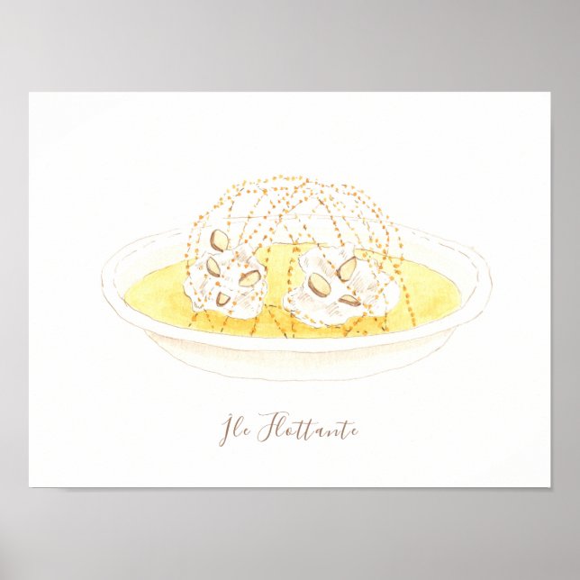 Póster Isla Flottante acuática (Frente)