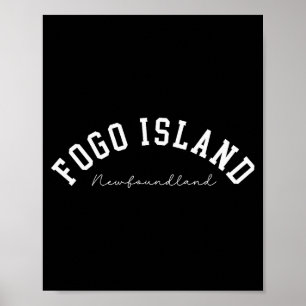 Póster Isla Fogo Terranova Canadá Texto Universitario