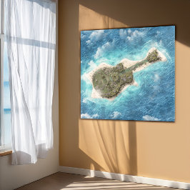 Póster Isla Guitar