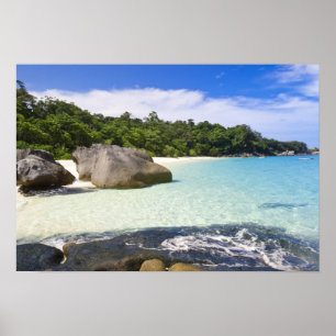 Póster Isla Ko Miang, Islas Simil en el mar de Andam,