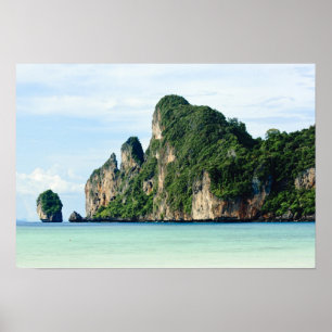 Póster Isla Ko Phi Phi en el mar de Andaman, Krabi