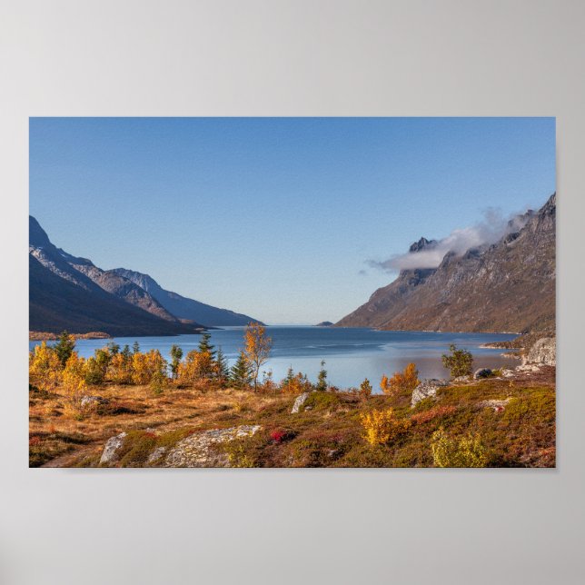 Póster Isla Kvaloya Noruega (Frente)