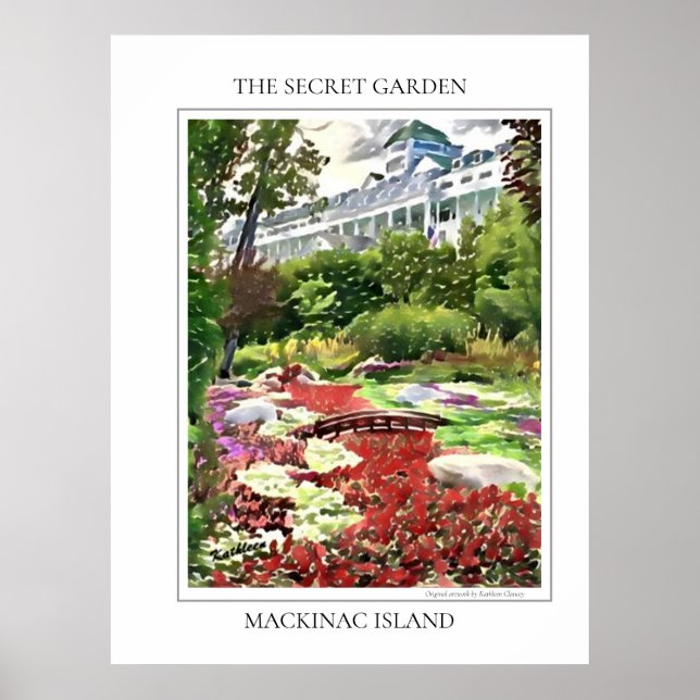 Póster Isla Mackinac El Jardín Secreto (Frente)