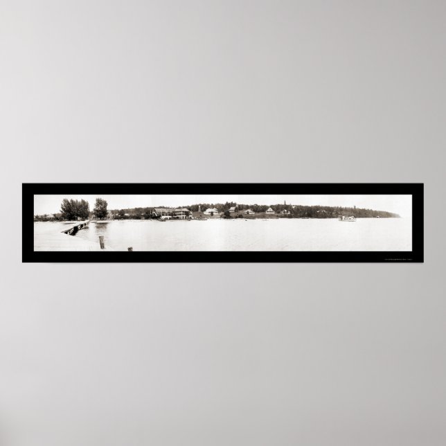 Póster Isla Madeline, WI Enorme Foto 1915 (Frente)