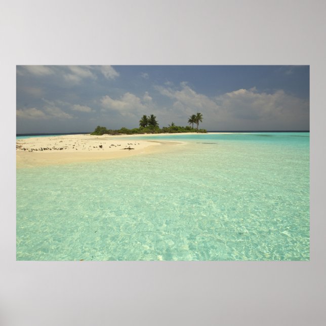 Póster Isla Mathidhoo, deshabitada, North Huvadhoo 3 (Frente)