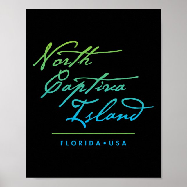 Póster Isla North Captiva Florida  (Frente)