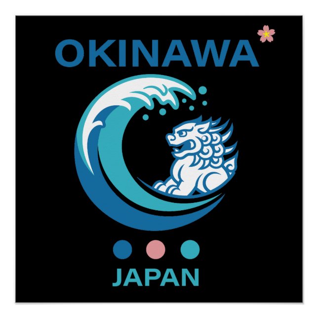 Póster Isla Okinawa Japón (Anverso)