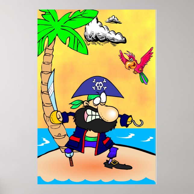 Póster Isla Pirata (Frente)