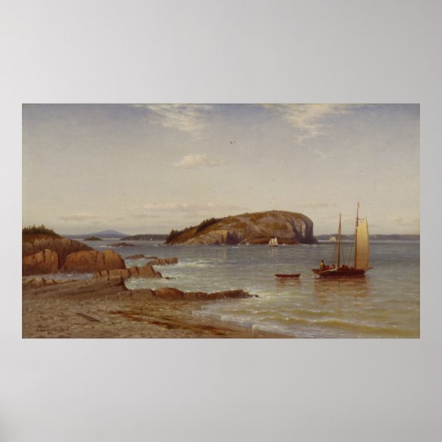 Póster Isla Porcupine Calva | 1868 (Frente)
