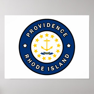 Póster Isla Providence Rhode