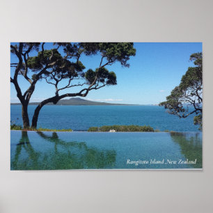 Póster Isla Rangitoto, Nueva Zelanda