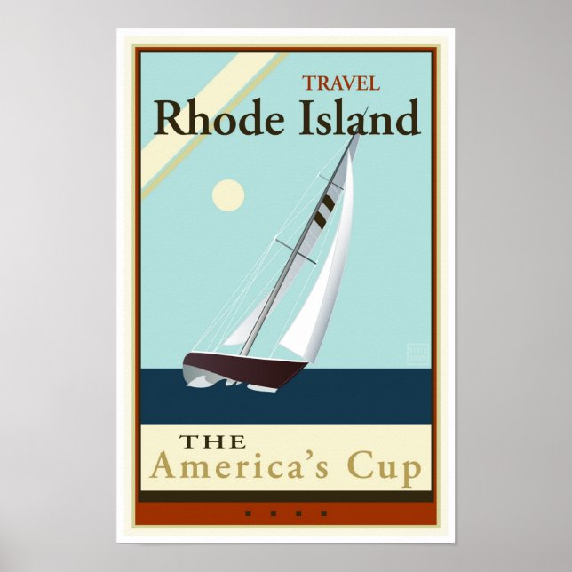 Póster Isla Rhode Viajes (Frente)
