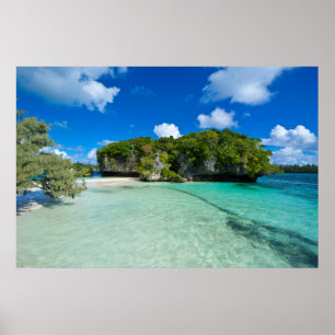 Póster Isla Rock En La Playa