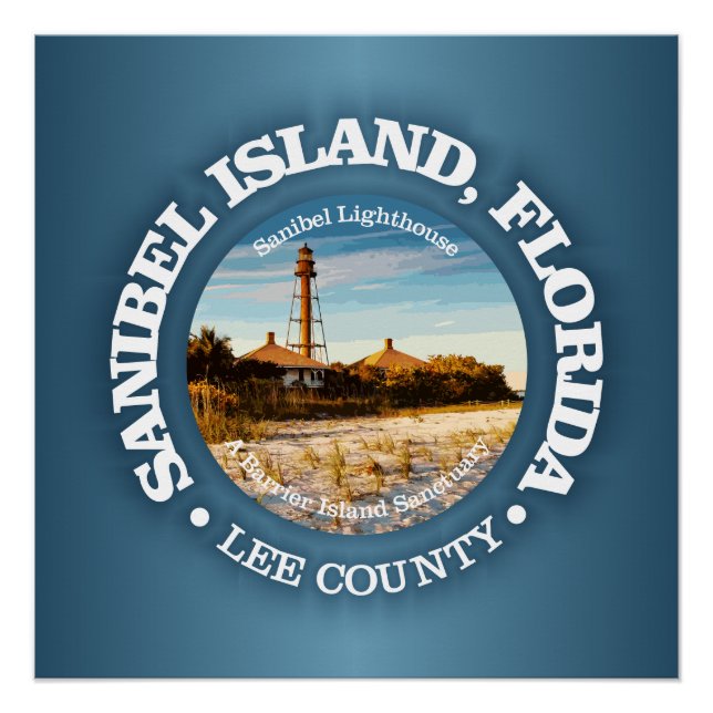Póster Isla Sanibel (C) (Anverso)