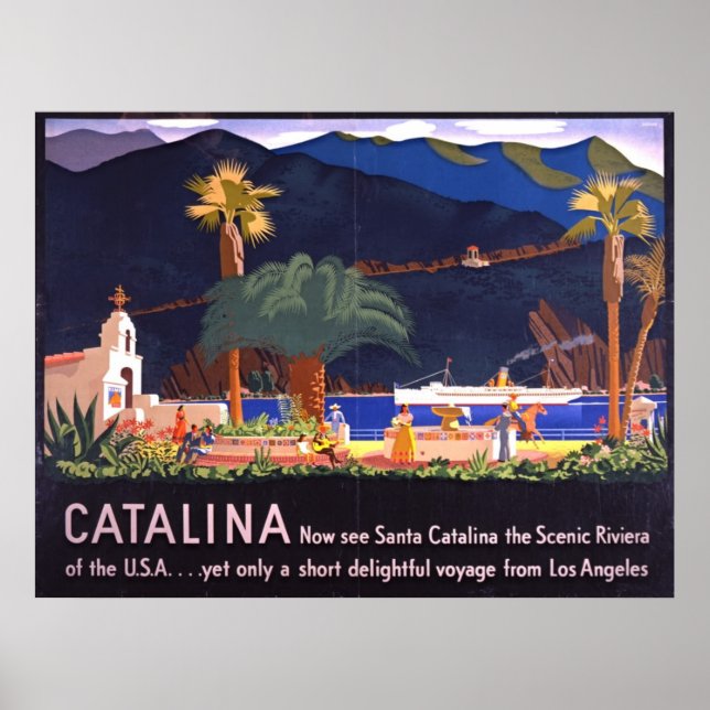 Póster Isla Santa Catalina 1935 (Frente)