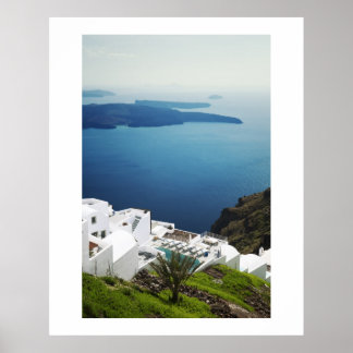 Póster Isla Santorini, Grecia