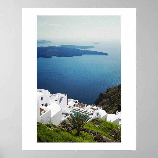 Póster Isla Santorini, Grecia (Frente)