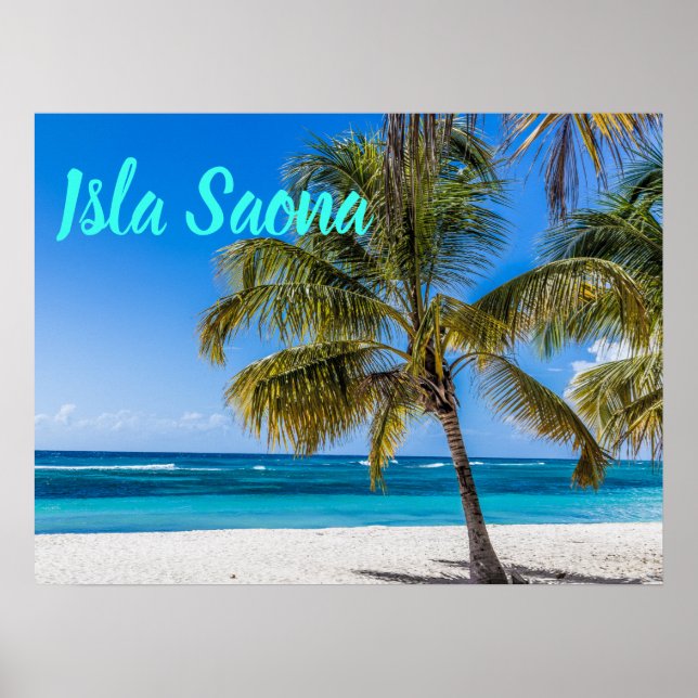 Póster Isla Saona Beach Domenican Republic gift (Frente)