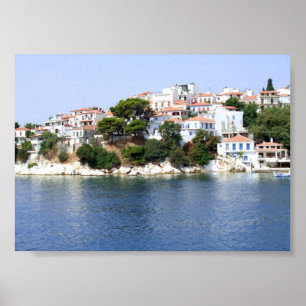 Póster Isla Skiathos, Grecia