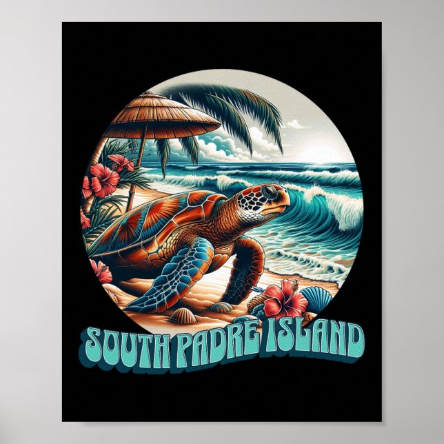 Póster Isla South Padre _1  (Frente)