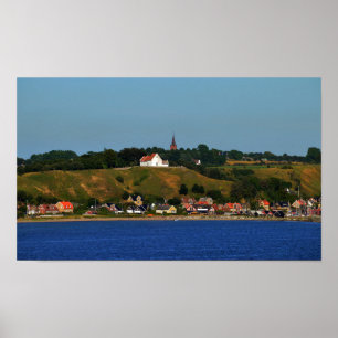 Póster Isla Sueca de Ven, Oresund 20x12 pulgadas