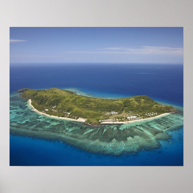 Póster Isla Tokoriki, Islas Mamanuca, Fiji (Frente)