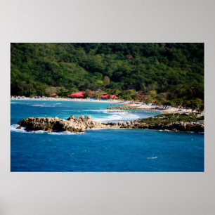 Póster Isla Tranquila Paraíso Labadee Haití