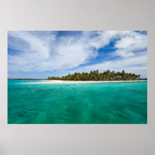 Póster Isla tropical