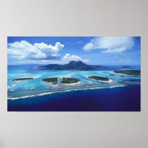 Póster Isla tropical