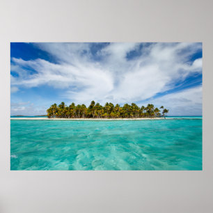 Póster Isla tropical