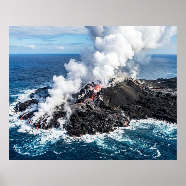 Póster Isla volcánica (Frente)