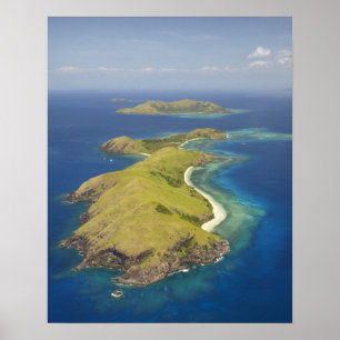 Póster Isla Yanuya, Islas Mamanuca, Fiji