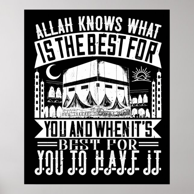 Póster Islam - Alá sabe lo que es mejor para ti (Frente)