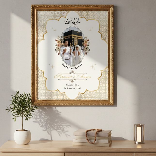 Póster Islámico de Foto Personalizada Umrah Mubara (Subido por el creador)