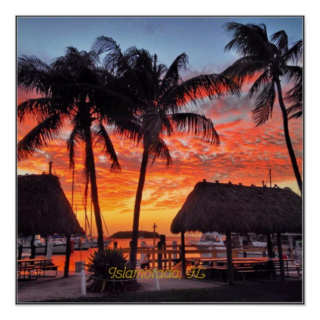 Póster Islamorada del Sol, Florida (Anverso)