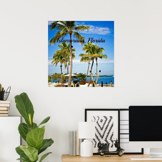 Póster Islamorada, palmeras de Florida (Oficina en casa)