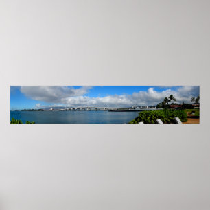 Póster Island Bridge, Pearl Harbor, Poster de Hawaii