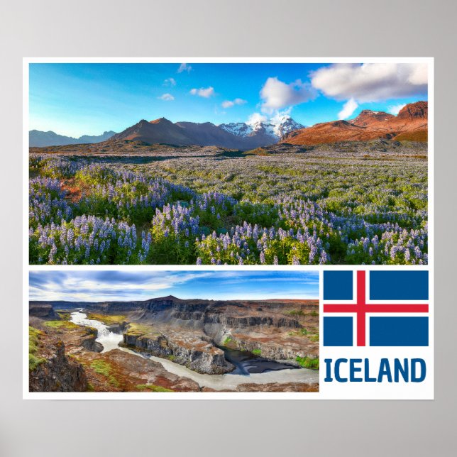 Póster Islandia (Frente)