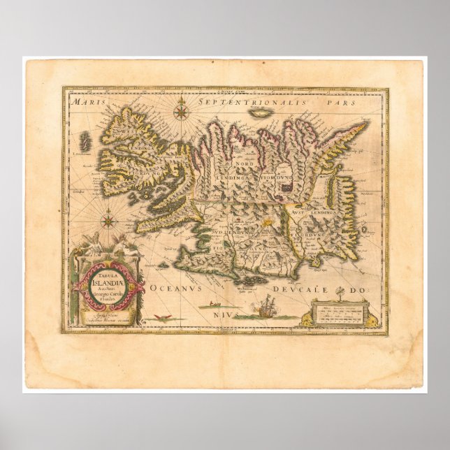 Póster Islandia (Frente)