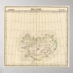 Póster Islandia, Europa