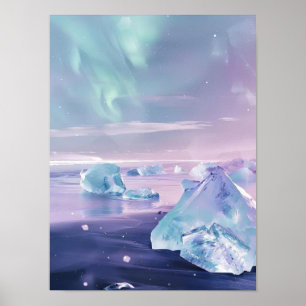 Póster Islandia Imprimir Islandia Ilustración Islandia Pi